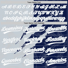 Charger l'image dans la galerie, Custom Graffiti Pattern White Navy-Silver 3D Scratch Two-Button Unisex Softball Jersey