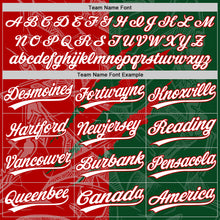 Charger l'image dans la galerie, Custom Graffiti Pattern White Green-Red 3D Scratch Two-Button Unisex Softball Jersey