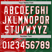 Charger l'image dans la galerie, Custom Graffiti Pattern White Green-Red 3D Scratch Two-Button Unisex Softball Jersey