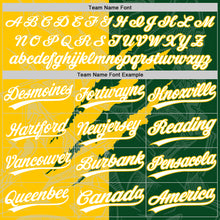 Charger l'image dans la galerie, Custom Graffiti Pattern White Green-Yellow 3D Scratch Two-Button Unisex Softball Jersey