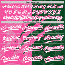 Charger l'image dans la galerie, Custom Graffiti Pattern White Green-Pink 3D Scratch Two-Button Unisex Softball Jersey