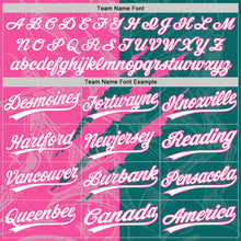 Charger l'image dans la galerie, Custom Graffiti Pattern White Teal-Pink 3D Scratch Two-Button Unisex Softball Jersey