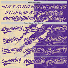 Charger l'image dans la galerie, Custom Graffiti Pattern Purple-Cream 3D Scratch Two-Button Unisex Softball Jersey