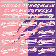 Load image into Gallery viewer, Custom Graffiti Pattern White Purple-Medium Pink 3D Scratch Two-Button Unisex Softball Jersey