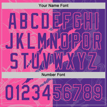 Charger l'image dans la galerie, Custom Graffiti Pattern Purple-Pink 3D Scratch Two-Button Unisex Softball Jersey