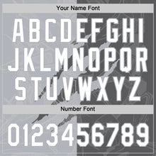 Laden Sie das Bild in den Galerie-Viewer, Custom Graffiti Pattern White Steel Gray-Gray 3D Scratch Two-Button Unisex Softball Jersey