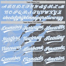 Load image into Gallery viewer, Custom Graffiti Pattern White Steel Gray-Light Blue 3D Scratch Two-Button Unisex Softball Jersey