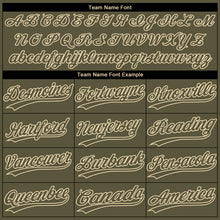 Загрузить изображение в средство просмотра галереи, Custom Olive Cream Salute To Service Camo Raglan Sleeves Two-Button Unisex Softball Jersey