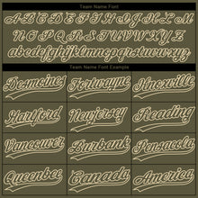 Charger l'image dans la galerie, Custom Olive Cream Salute To Service Camo Raglan Sleeves Two-Button Unisex Softball Jersey