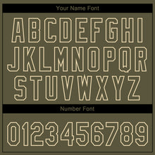 Charger l'image dans la galerie, Custom Olive Cream Salute To Service Camo Raglan Sleeves Two-Button Unisex Softball Jersey