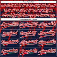 Загрузить изображение в средство просмотра галереи, Custom Navy Red-White Distressed Scratch Brush Stroke Star Raglan Sleeves Two-Button Unisex Softball Jersey