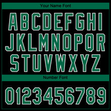 Load image into Gallery viewer, Custom Black Kelly Green-White Mexico Two-Button Unisex Softball Jersey