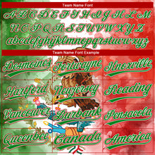 Charger l'image dans la galerie, Custom Grass Green Red-White Mexico Two-Button Unisex Softball Jersey