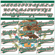 Загрузить изображение в средство просмотра галереи, Custom Kelly Green Red-White Mexico Two-Button Unisex Softball Jersey