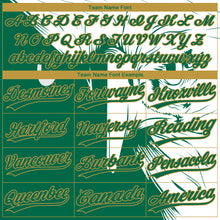 Загрузить изображение в средство просмотра галереи, Custom Kelly Green Old Gold-White Mexico Two-Button Unisex Softball Jersey