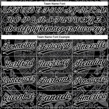 Загрузить изображение в средство просмотра галереи, Custom Black Steel Gray-White Ethnic Aztec Mexican Heritage Two-Button Unisex Softball Jersey