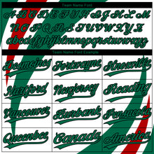 Загрузить изображение в средство просмотра галереи, Custom White Red Kelly Green-Black Mexico Two-Button Unisex Softball Jersey