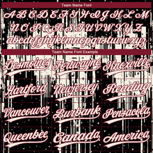 Загрузить изображение в средство просмотра галереи, Custom Black Cream-Crimson Dripping Splatter Paint Two-Button Unisex Softball Jersey