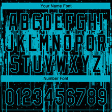 Загрузить изображение в средство просмотра галереи, Custom Black Lakes Blue Dripping Splatter Paint Two-Button Unisex Softball Jersey