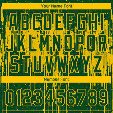 Загрузить изображение в средство просмотра галереи, Custom Green Yellow Dripping Splatter Paint Two-Button Unisex Softball Jersey