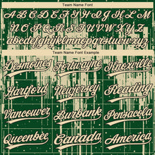 Charger l'image dans la galerie, Custom Green Cream-Black Dripping Splatter Paint Two-Button Unisex Softball Jersey