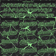 Laden Sie das Bild in den Galerie-Viewer, Custom Black Pea Green 3D Pattern Design Abstract Network Two-Button Unisex Softball Jersey