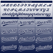 Загрузить изображение в средство просмотра галереи, Custom White Navy Gradient Style Twinkle Star Two-Button Unisex Softball Jersey