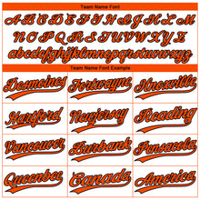 Загрузить изображение в средство просмотра галереи, Custom White Orange-Black Gradient Style Twinkle Star Two-Button Unisex Softball Jersey