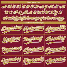 Загрузить изображение в средство просмотра галереи, Custom Crimson Old Gold-White Gradient Style Twinkle Star Two-Button Unisex Softball Jersey