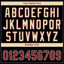 Laden Sie das Bild in den Galerie-Viewer, Custom Black Crimson-Cream Gradient Style Twinkle Star Two-Button Unisex Softball Jersey