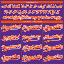 Laden Sie das Bild in den Galerie-Viewer, Custom Purple Orange-White Gradient Style Twinkle Star Two-Button Unisex Softball Jersey