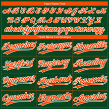 Laden Sie das Bild in den Galerie-Viewer, Custom Green Orange-White Gradient Style Twinkle Star Two-Button Unisex Softball Jersey