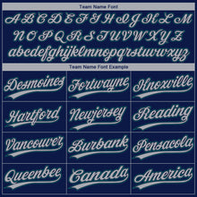 Charger l'image dans la galerie, Custom Navy Gray-Teal Seattle City Edition Gradient Two-Button Unisex Softball Jersey