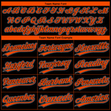 Load image into Gallery viewer, Custom Black Orange-Gray San Francisco City Edition Gradient Two-Button Unisex Softball Jersey