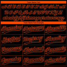 Load image into Gallery viewer, Custom Black Orange Philadelphia City Edition Gradient Two-Button Unisex Softball Jersey