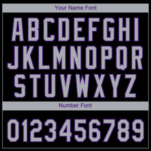 Charger l'image dans la galerie, Custom Black Gray-Purple Sacramento City Edition Gradient Two-Button Unisex Softball Jersey