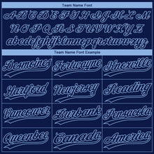 Загрузить изображение в средство просмотра галереи, Custom Navy Light Blue Chicago City Edition Gradient Two-Button Unisex Softball Jersey