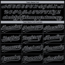 Load image into Gallery viewer, Custom Black Gray Chicago City Edition Gradient Two-Button Unisex Softball Jersey