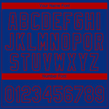Laden Sie das Bild in den Galerie-Viewer, Custom Royal Red Atlanta City Edition Gradient Two-Button Unisex Softball Jersey