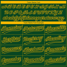 Load image into Gallery viewer, Custom Green Gold Oakland City Edition Gradient Two-Button Unisex Softball Jersey