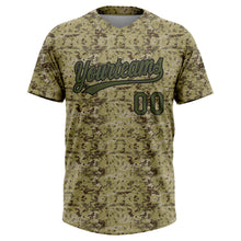 Charger l'image dans la galerie, Custom Camo Olive-Black Salute To Service Two-Button Unisex Softball Jersey