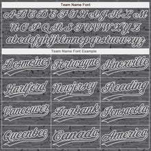 Load image into Gallery viewer, Custom Steel Gray-White Raglan Sleeves Distressed Fragment Brush Stroke Two-Button Unisex Softball Jersey