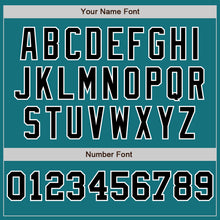 Laden Sie das Bild in den Galerie-Viewer, Custom Teal White-Black Pinstripe Authentic Split Fashion Baseball Jersey