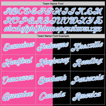 Загрузить изображение в средство просмотра галереи, Custom Black Light Blue-Pink Split Fashion Performance T-Shirt