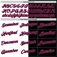 Load image into Gallery viewer, Custom Black White-Pink Split Fashion Performance T-Shirt