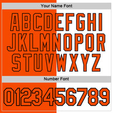 Load image into Gallery viewer, Custom Orange White-Black Split Fashion Performance T-Shirt