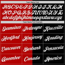 Load image into Gallery viewer, Custom Black White-Red Split Fashion Performance T-Shirt