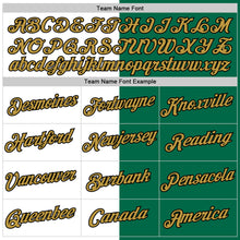 Загрузить изображение в средство просмотра галереи, Custom Kelly Green Old Gold-Black Split Fashion Performance T-Shirt