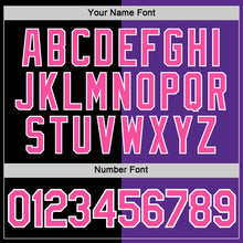 Load image into Gallery viewer, Custom Black Pink-Purple Split Fashion Performance T-Shirt