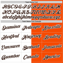 Load image into Gallery viewer, Custom Orange Brown-White Split Fashion Performance T-Shirt